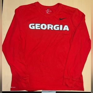 Nike Men's University of Georgia Dri-FIT Team Long Sleeve T-shirt